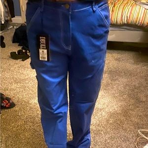 Blue cargo pants by refuge size medium